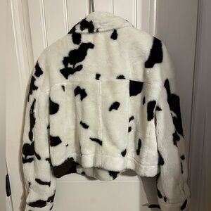 Fur cow jacket